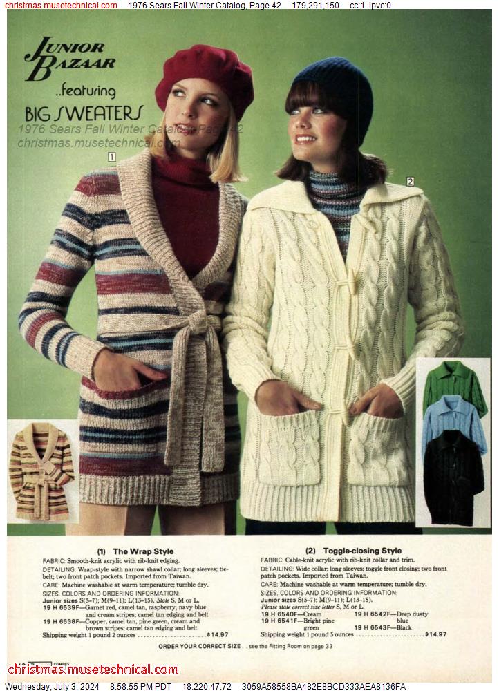 1976 Sears Fall Winter Catalog, Page 42