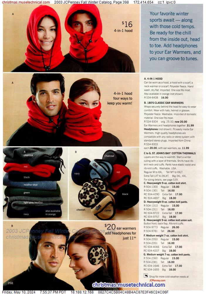 2003 JCPenney Fall Winter Catalog, Page 398