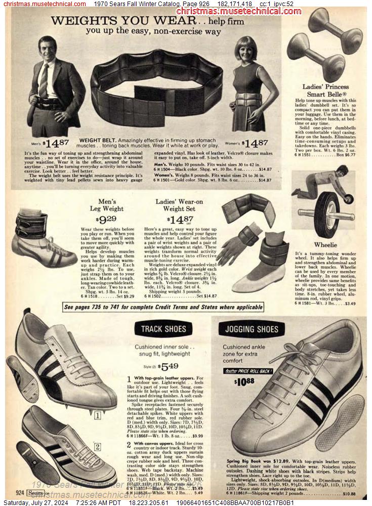 1970 Sears Fall Winter Catalog, Page 926