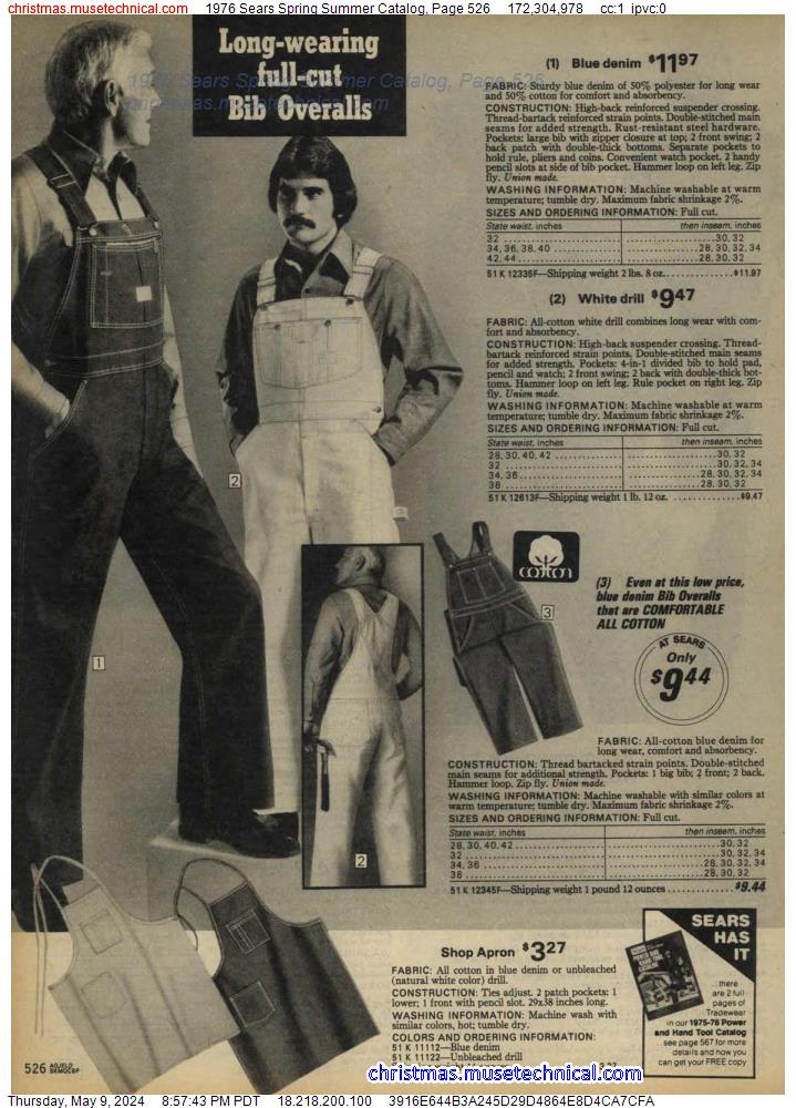 1976 Sears Spring Summer Catalog, Page 526