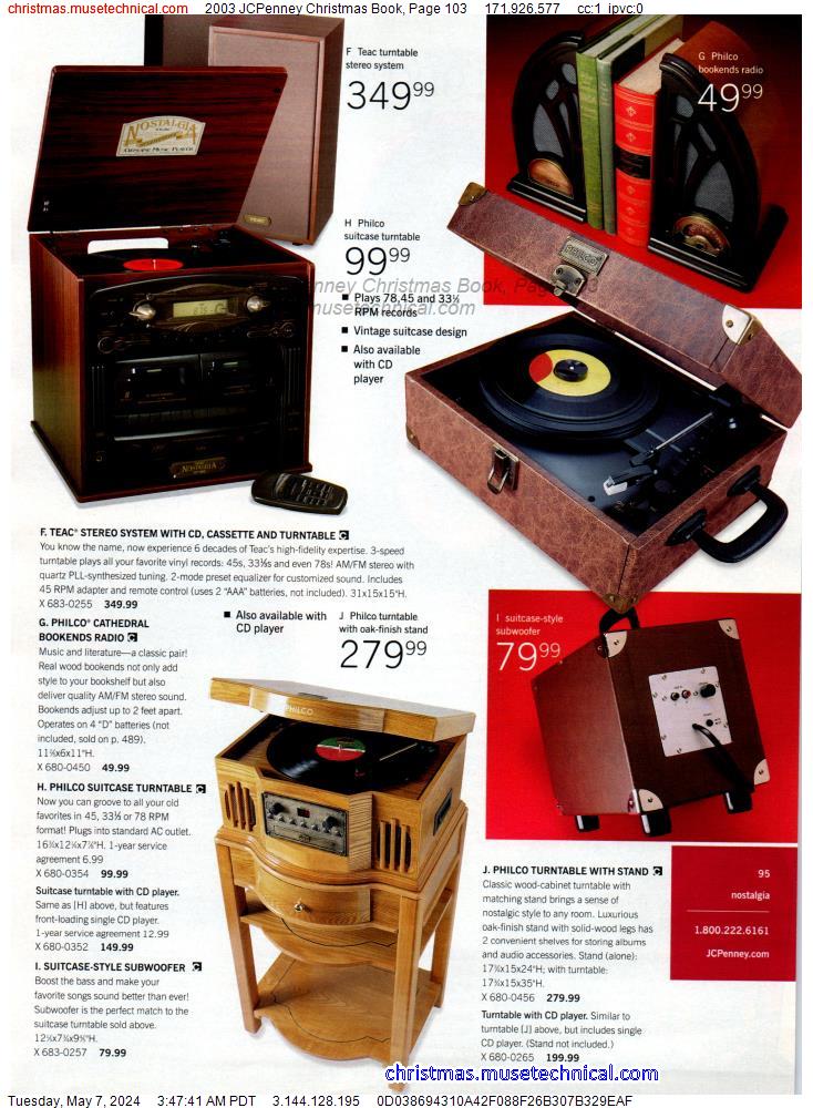 2003 JCPenney Christmas Book, Page 103