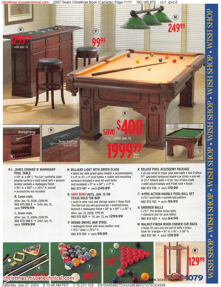 2007 Sears Christmas Book (Canada), Page 1111