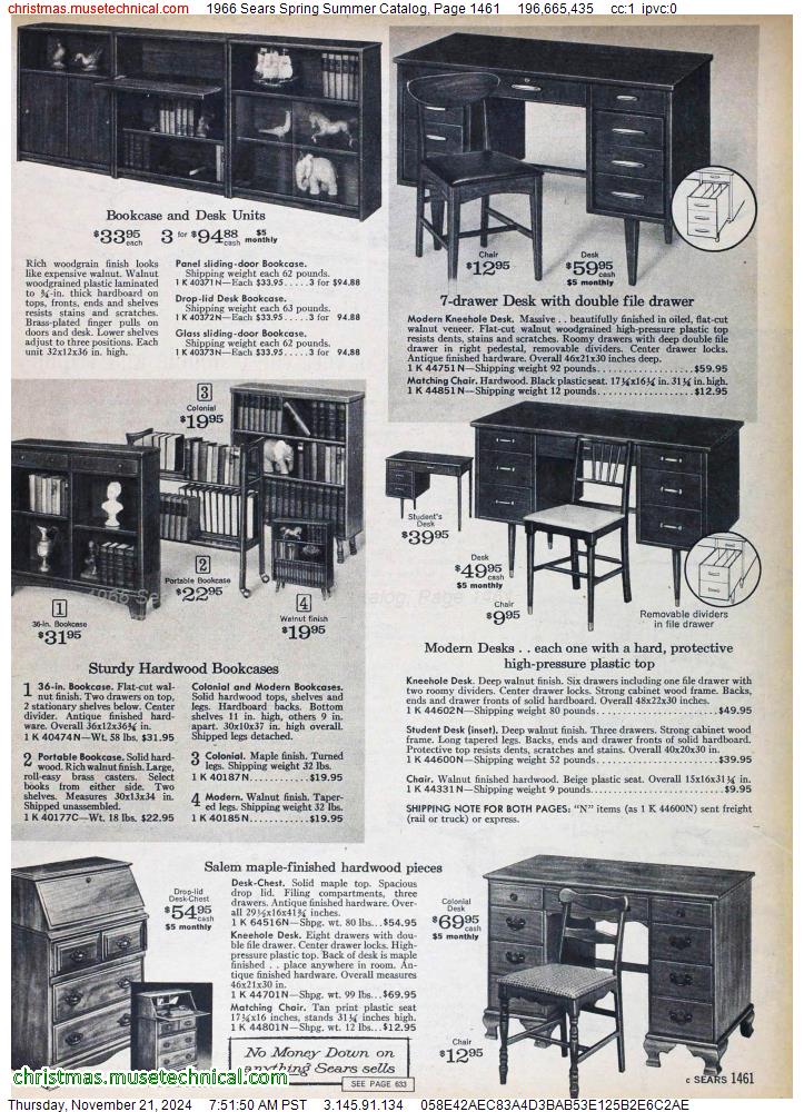 1966 Sears Spring Summer Catalog, Page 1461