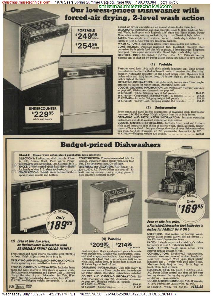1976 Sears Spring Summer Catalog, Page 908