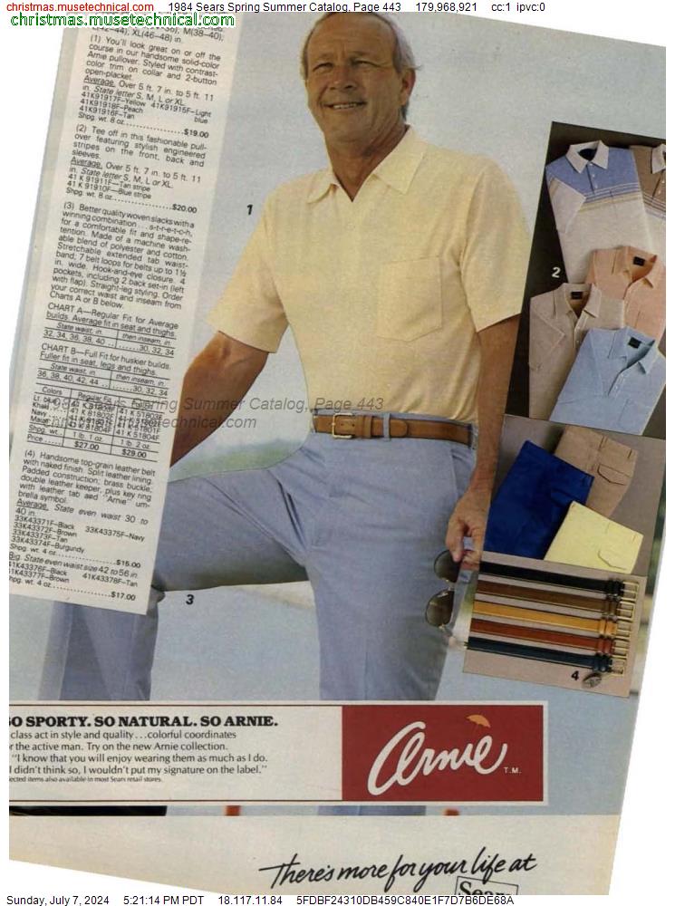 1984 Sears Spring Summer Catalog, Page 443
