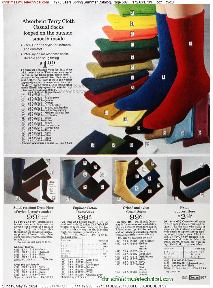 1973 Sears Spring Summer Catalog, Page 507