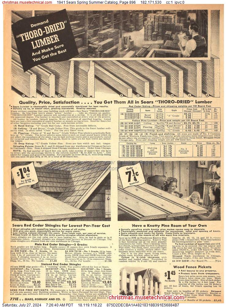 1941 Sears Spring Summer Catalog, Page 896