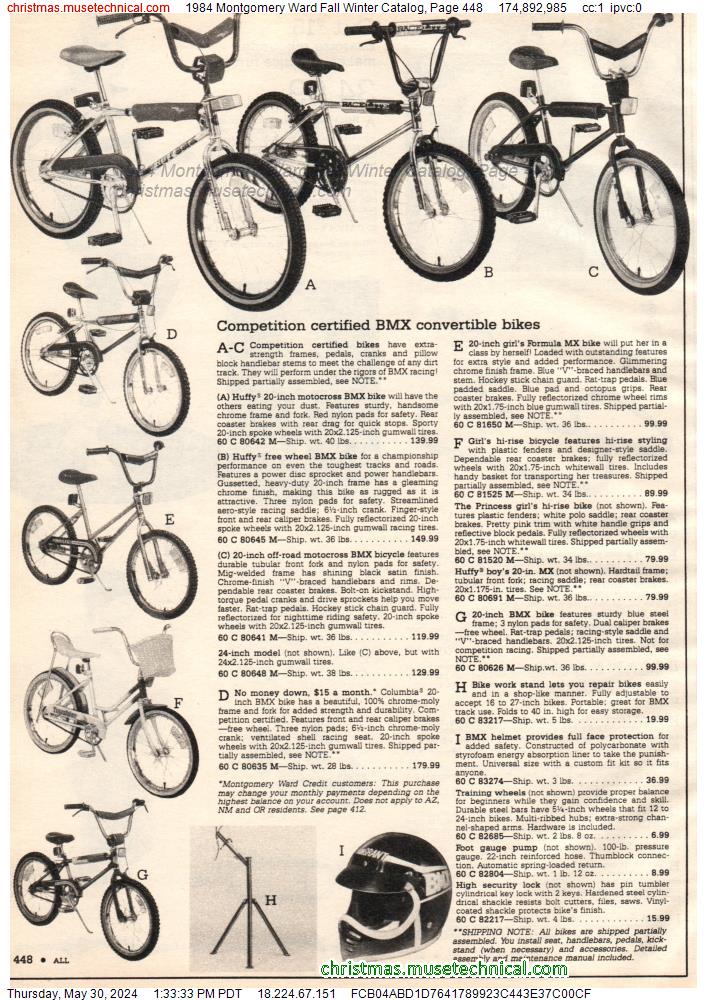 1984 Montgomery Ward Fall Winter Catalog, Page 448