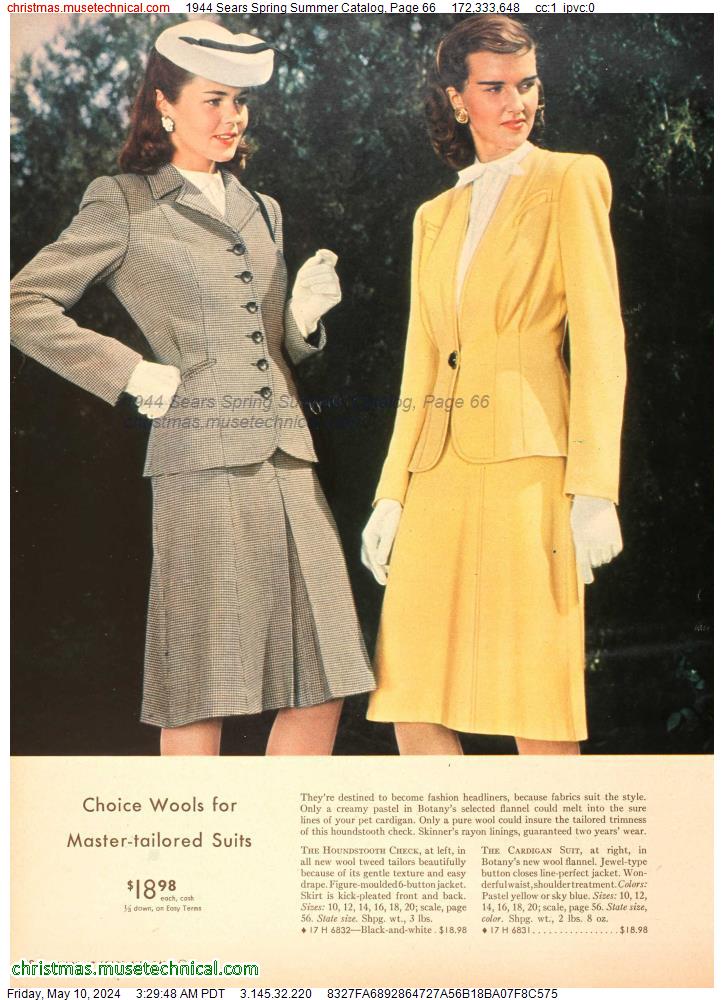1944 Sears Spring Summer Catalog, Page 66