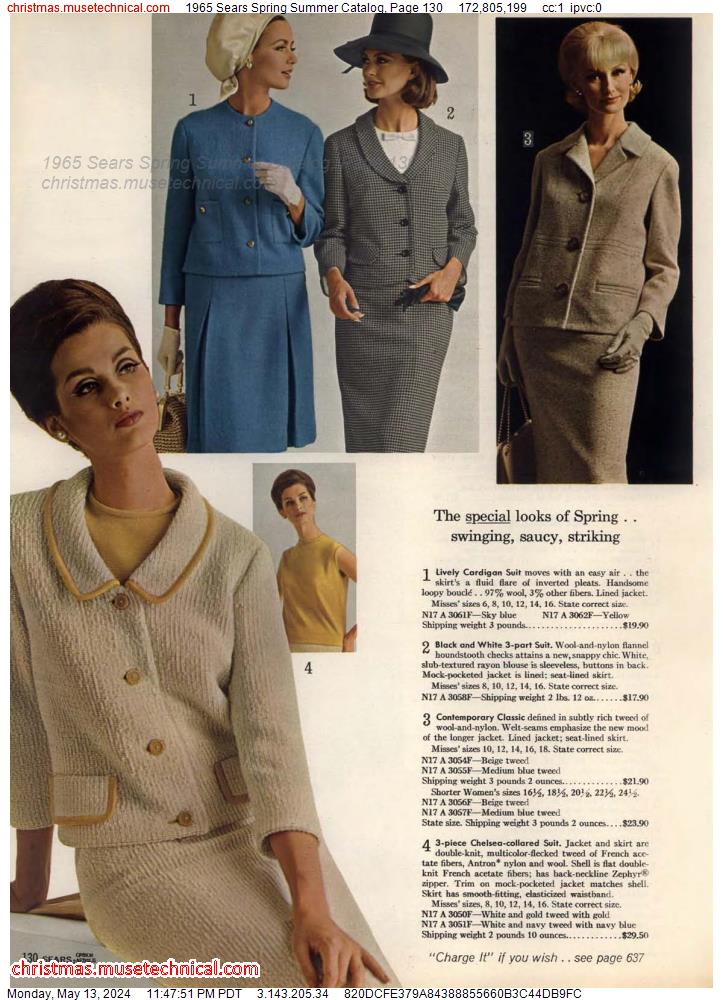 1965 Sears Spring Summer Catalog, Page 130