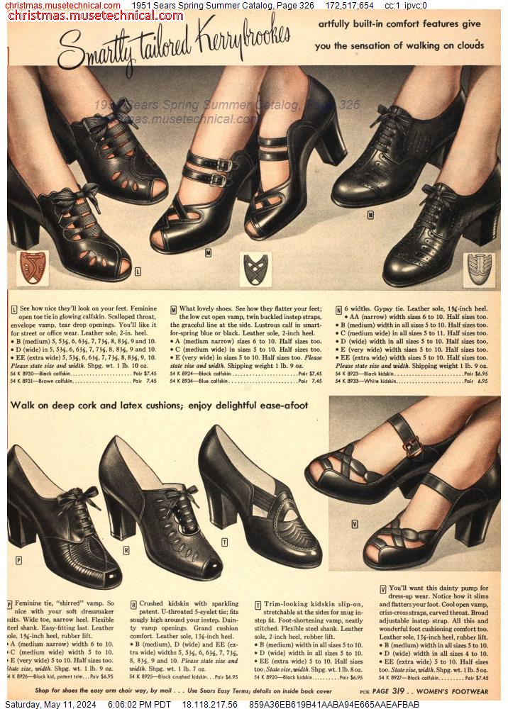1951 Sears Spring Summer Catalog, Page 326