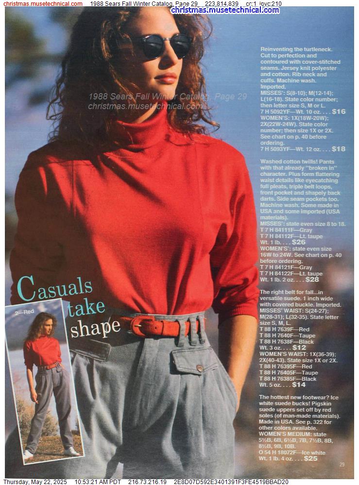 1988 Sears Fall Winter Catalog, Page 29