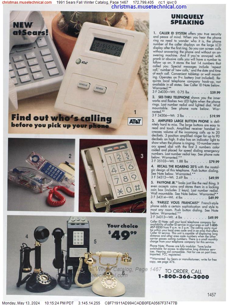 1991 Sears Fall Winter Catalog, Page 1467