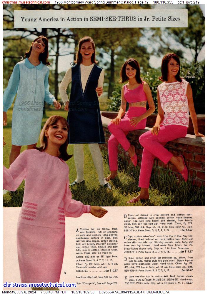 1966 Montgomery Ward Spring Summer Catalog, Page 12