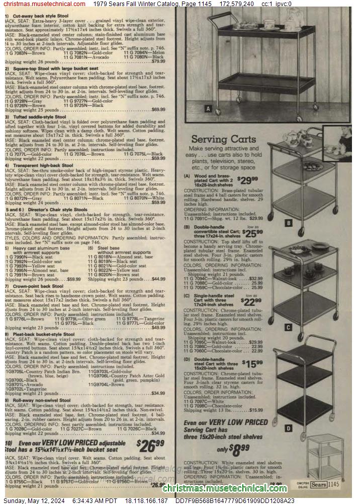 1979 Sears Fall Winter Catalog, Page 1145