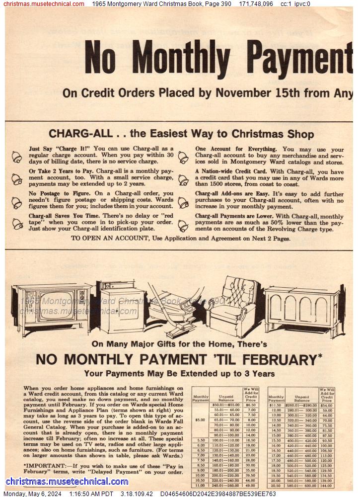 1965 Montgomery Ward Christmas Book, Page 390