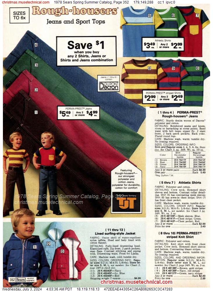 1978 Sears Spring Summer Catalog, Page 352
