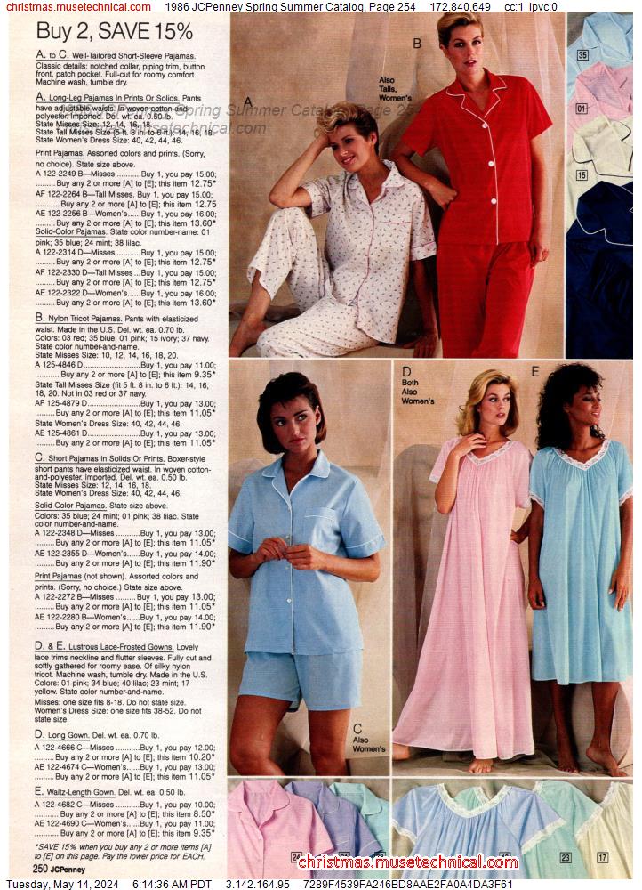 1986 JCPenney Spring Summer Catalog, Page 254