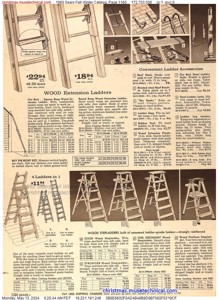 1960 Sears Fall Winter Catalog, Page 1160