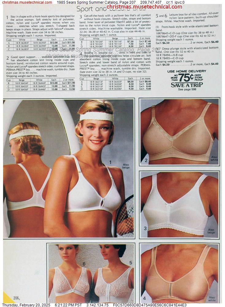 1985 Sears Spring Summer Catalog, Page 207