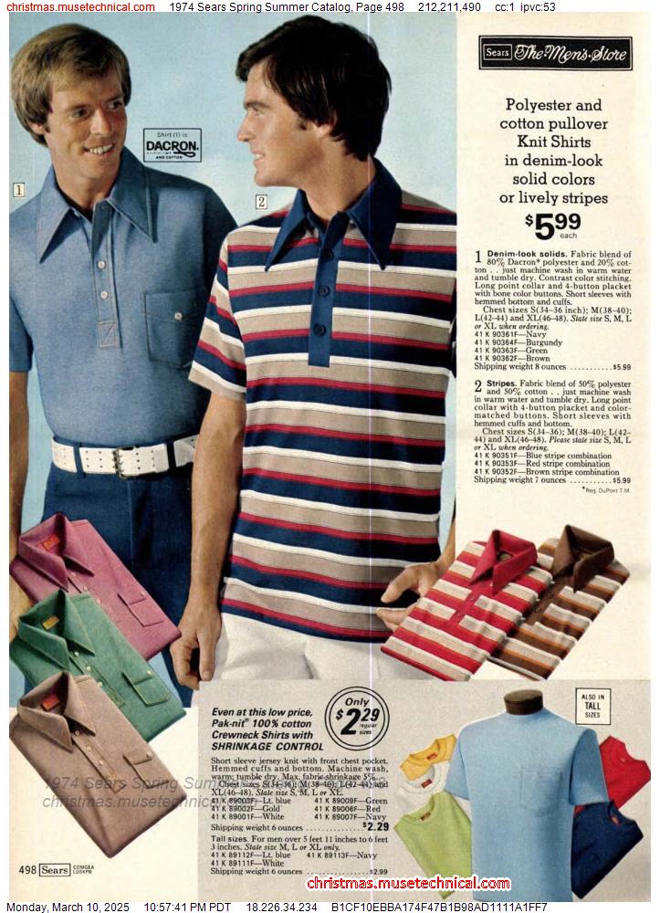 1974 Sears Spring Summer Catalog, Page 498