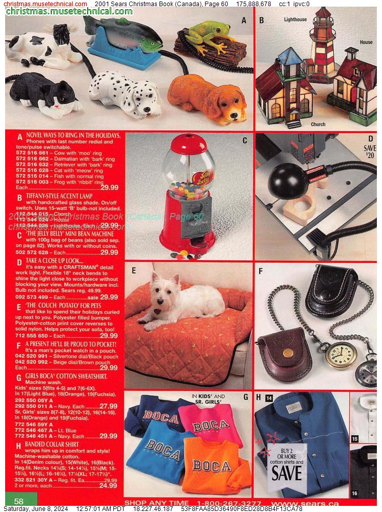2001 Sears Christmas Book (Canada), Page 60