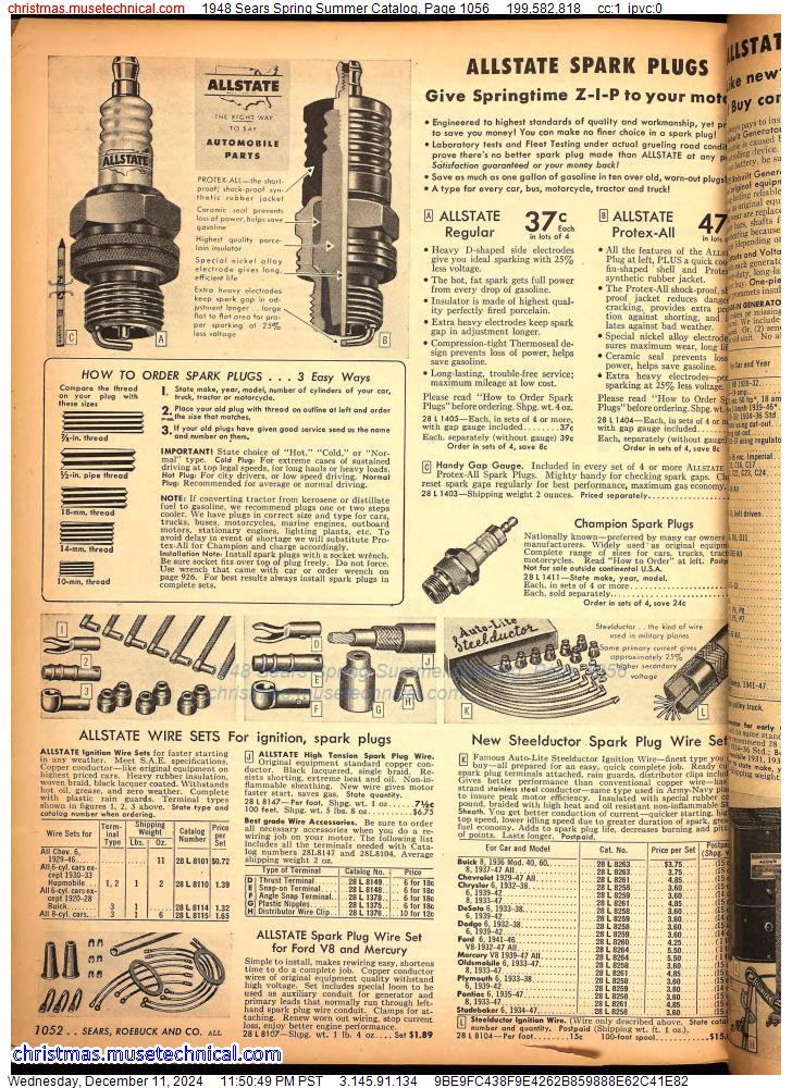 1948 Sears Spring Summer Catalog, Page 1056