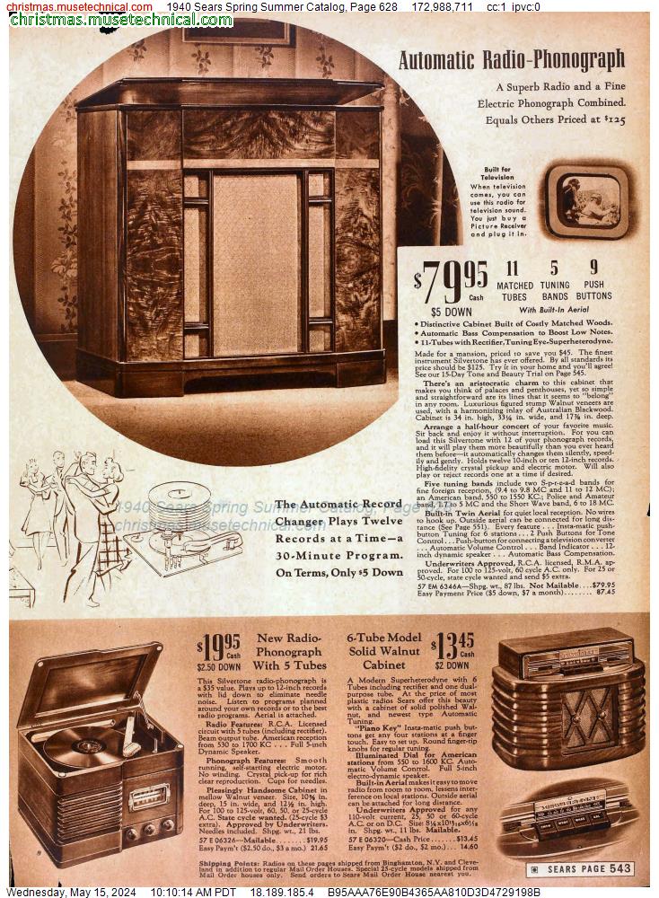 1940 Sears Spring Summer Catalog, Page 628