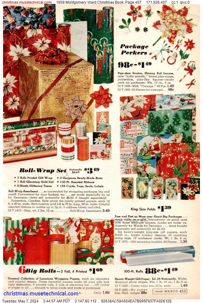 1959 Montgomery Ward Christmas Book, Page 457