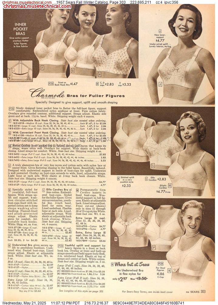 1957 Sears Fall Winter Catalog, Page 303