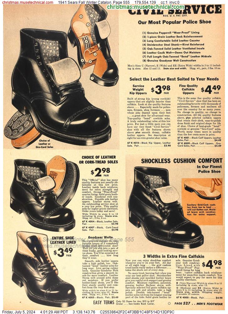 1941 Sears Fall Winter Catalog, Page 555