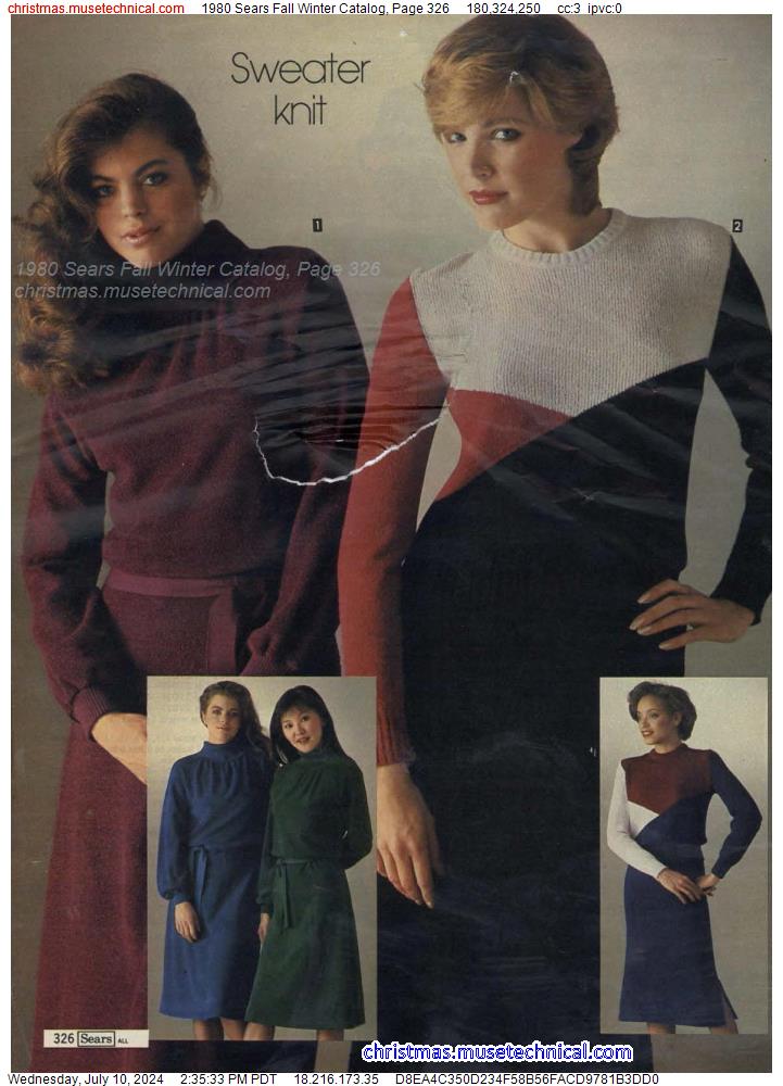 1980 Sears Fall Winter Catalog, Page 326