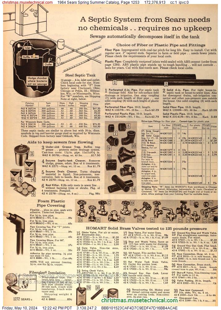 1964 Sears Spring Summer Catalog, Page 1253