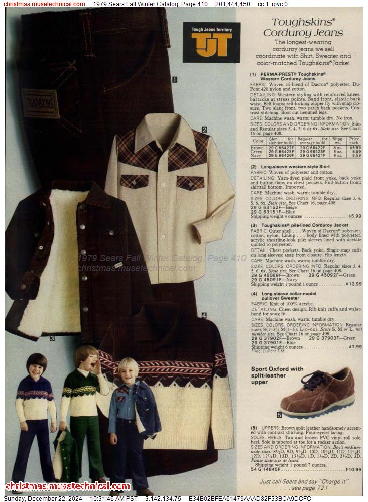 1979 Sears Fall Winter Catalog, Page 410