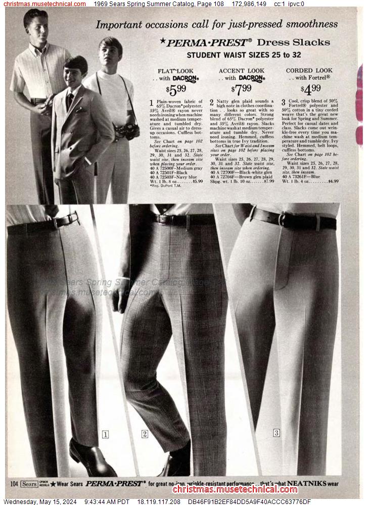 1969 Sears Spring Summer Catalog, Page 108