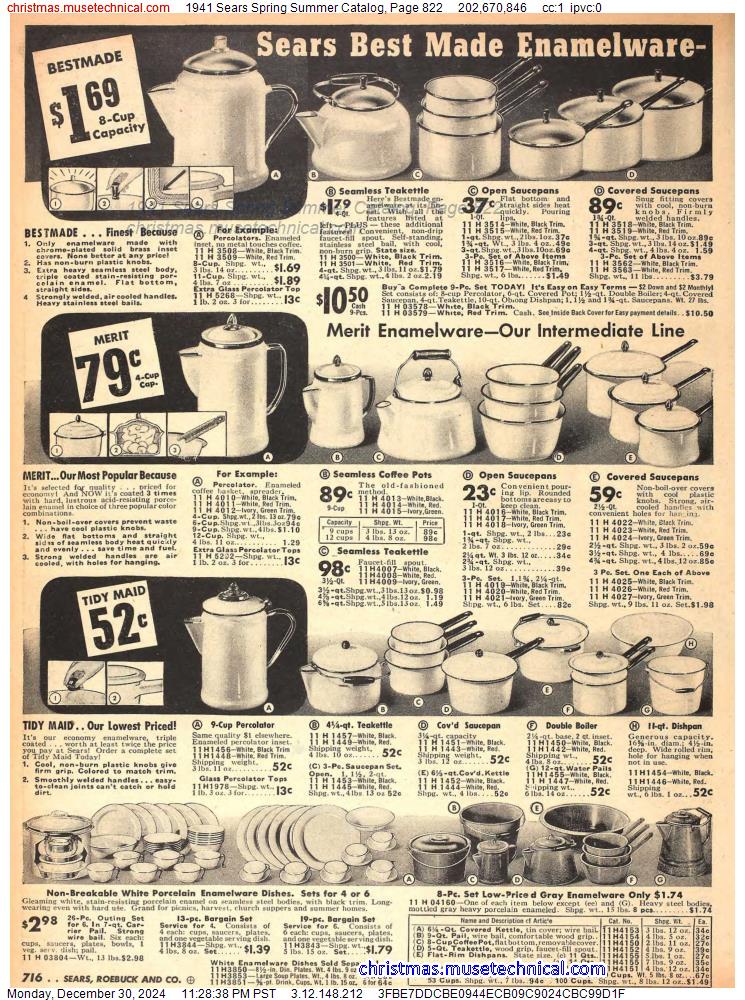 1941 Sears Spring Summer Catalog, Page 822