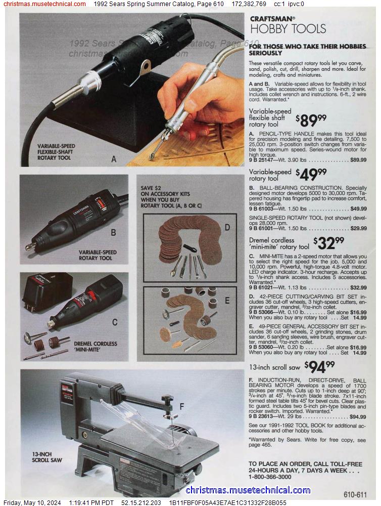 1992 Sears Spring Summer Catalog, Page 610