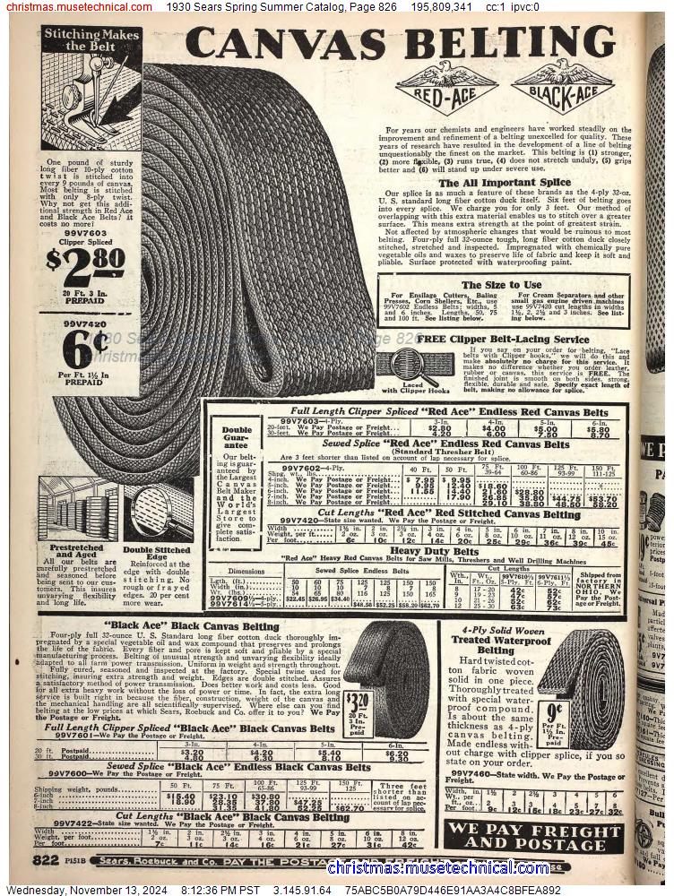 1930 Sears Spring Summer Catalog, Page 826