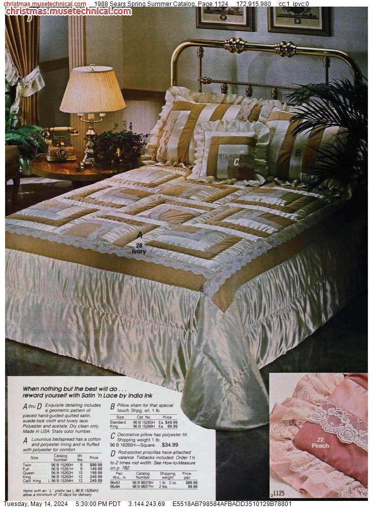 1988 Sears Spring Summer Catalog, Page 1124