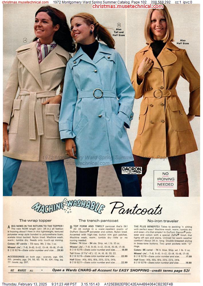 1972 Montgomery Ward Spring Summer Catalog, Page 102