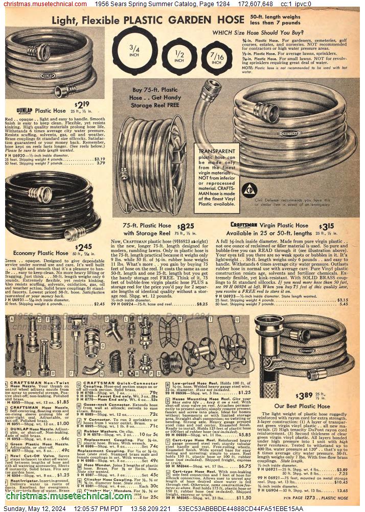 1956 Sears Spring Summer Catalog, Page 1284