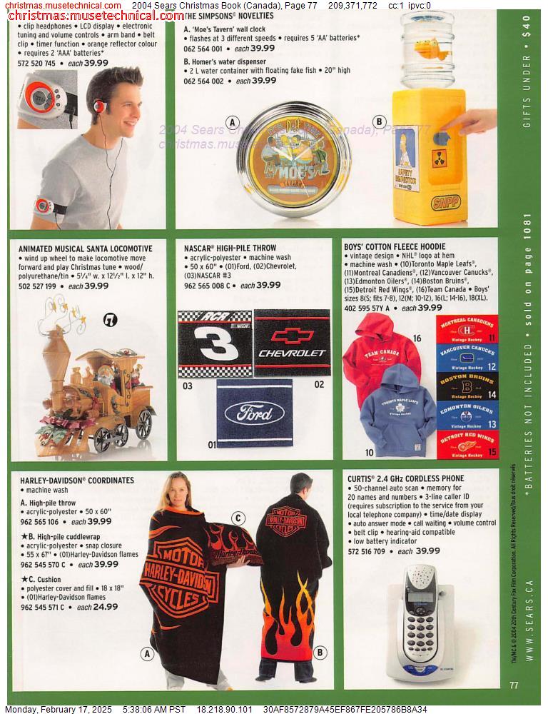 2004 Sears Christmas Book (Canada), Page 77