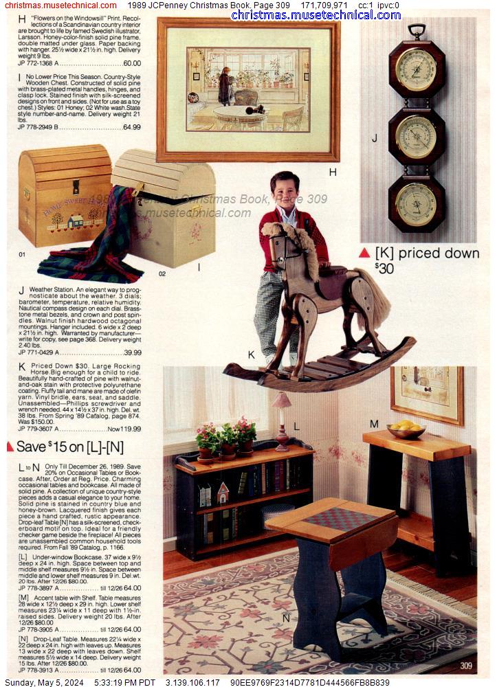 1989 JCPenney Christmas Book, Page 309