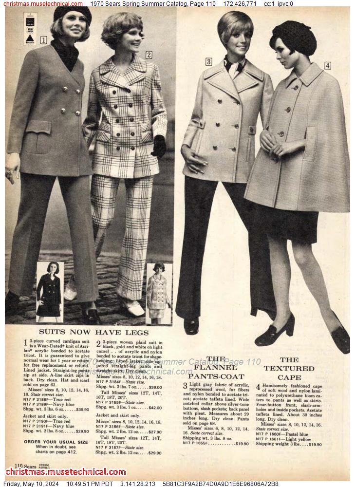 1970 Sears Spring Summer Catalog, Page 110