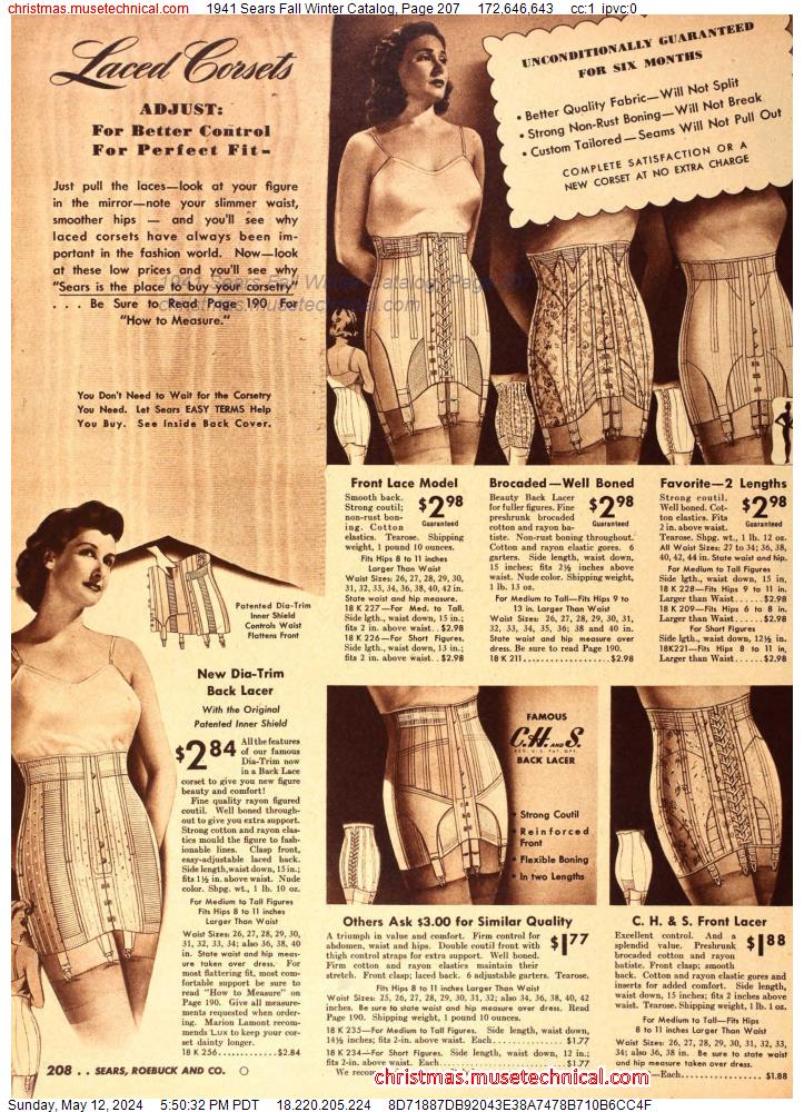 1941 Sears Fall Winter Catalog, Page 207