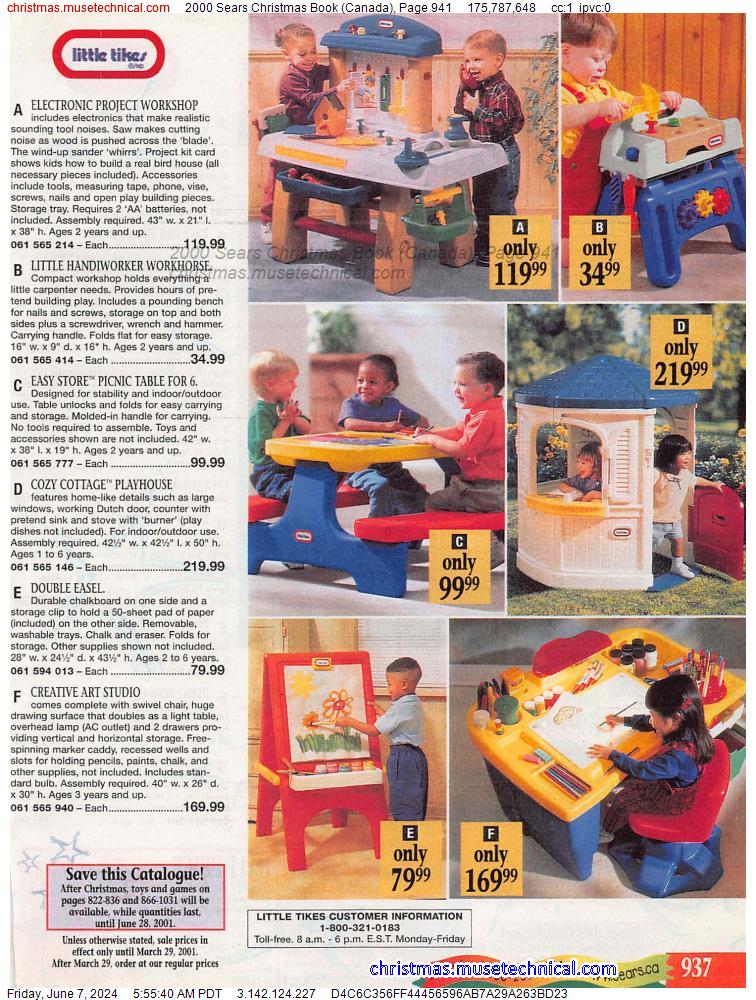 2000 Sears Christmas Book (Canada), Page 941
