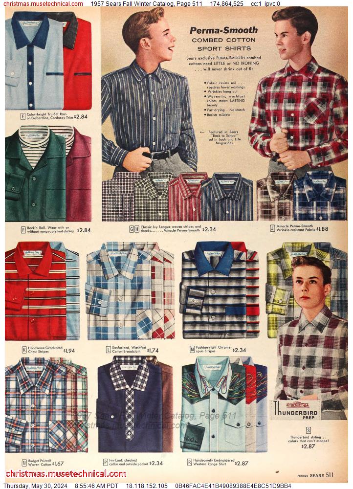 1957 Sears Fall Winter Catalog, Page 511