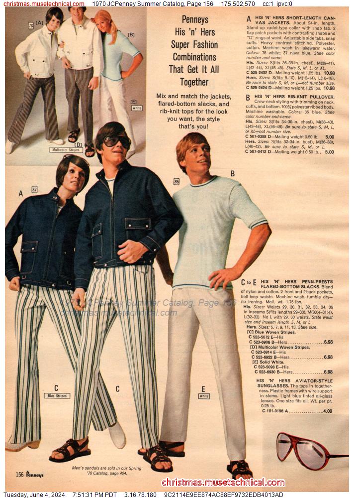 1970 JCPenney Summer Catalog, Page 156