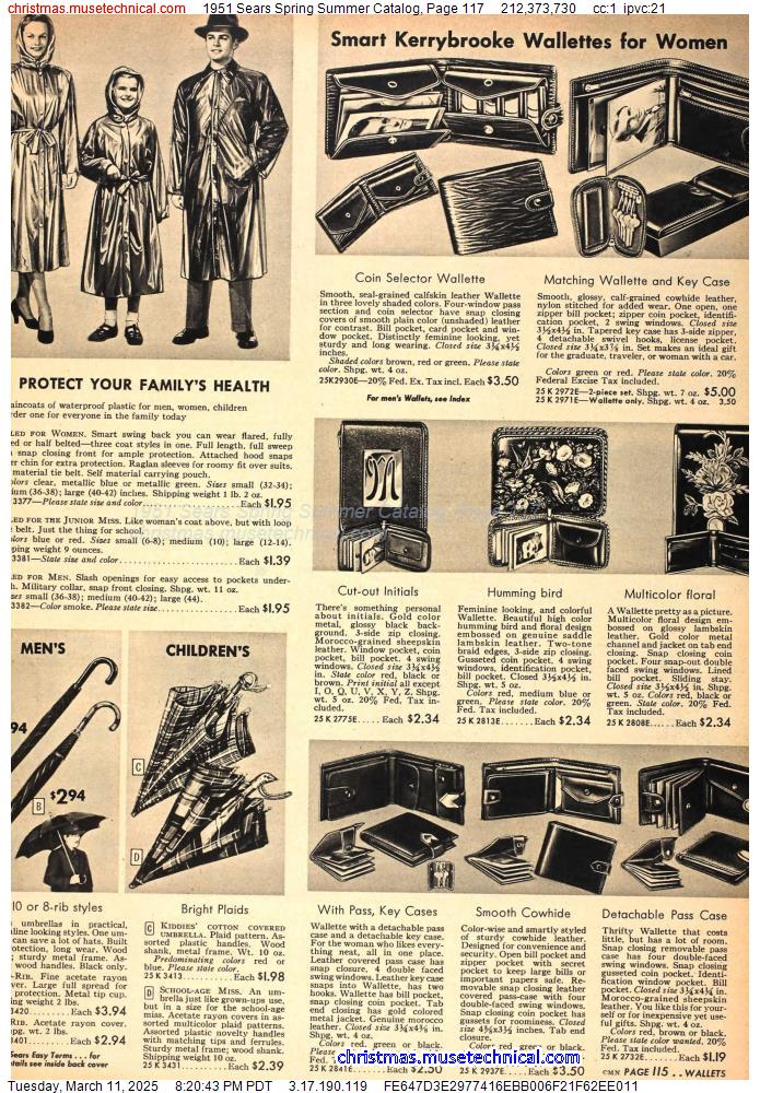 1951 Sears Spring Summer Catalog, Page 117