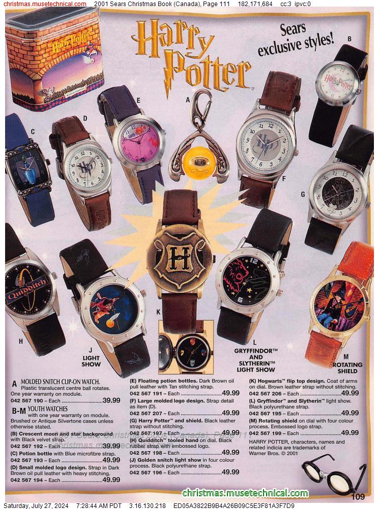 2001 Sears Christmas Book (Canada), Page 111